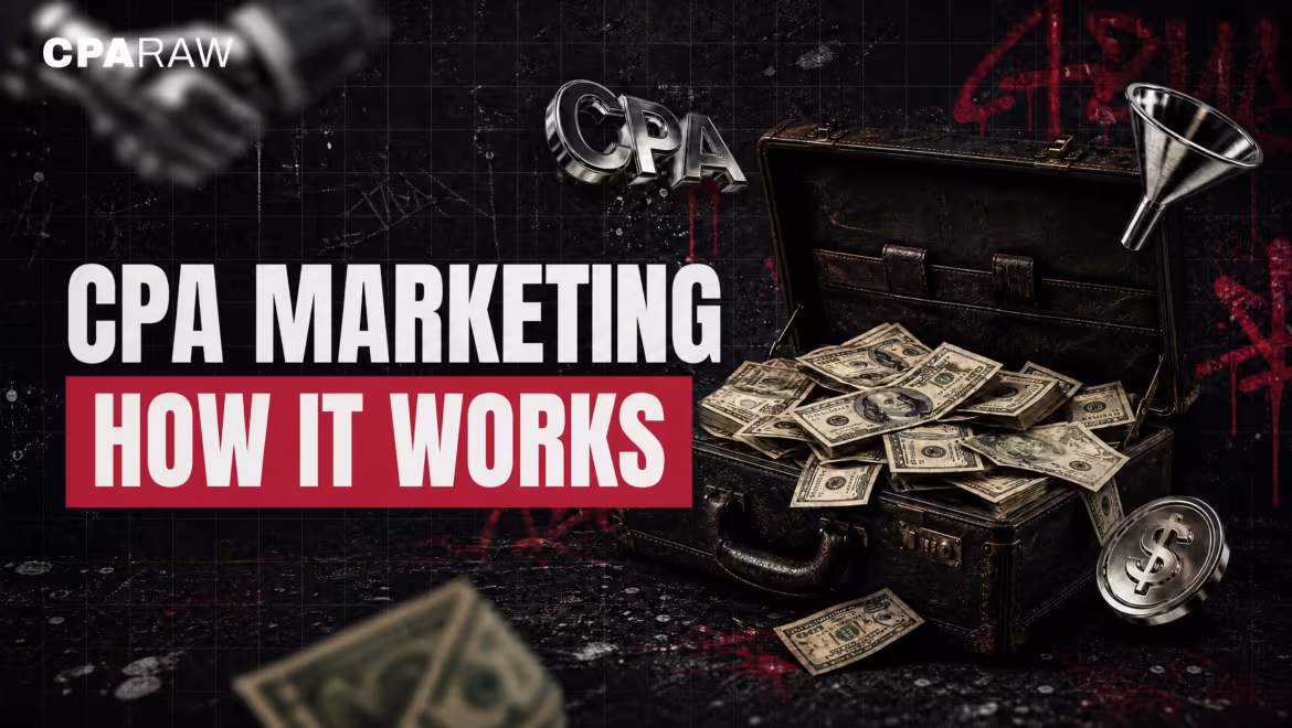 Open leather briefcase overflowing with dollar bills on a graffiti-tagged street wall